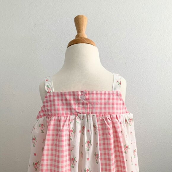 NWT Pretty Girls Spring & Summer Dress Bohemian Princess Floral & Gingham 7Y-8Y - Picture 7 of 8